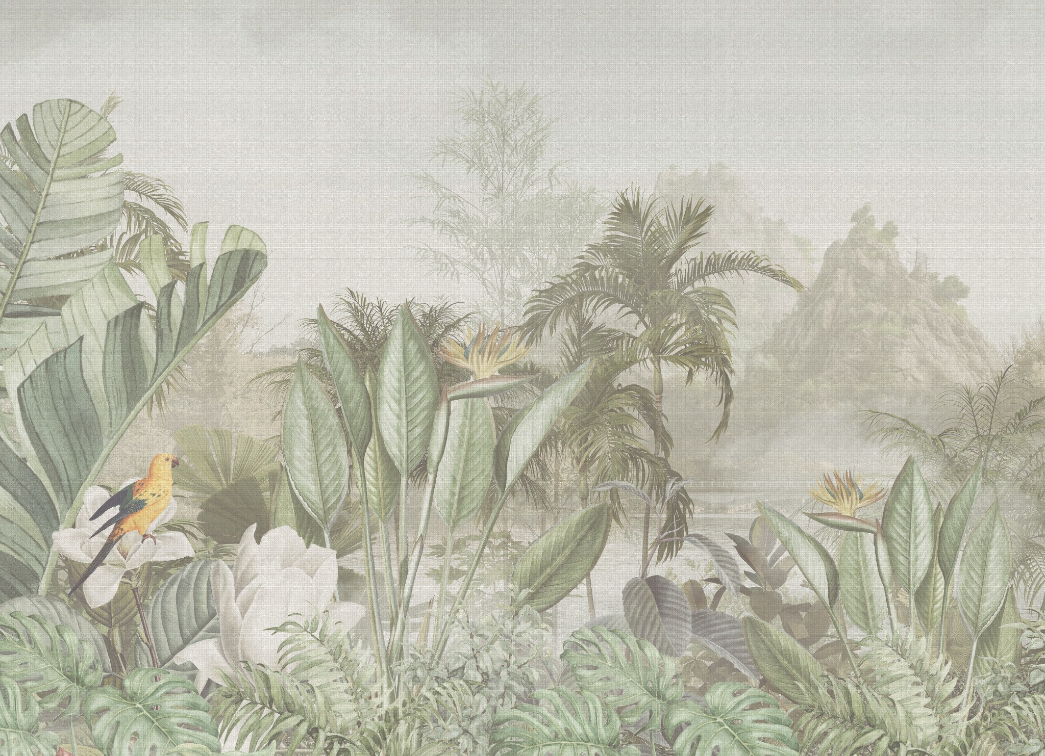 The Conservatory textured linen wallpaper – LH Lifestyle